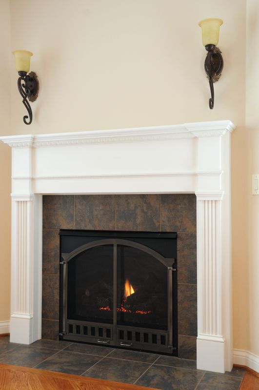 Fireplace surround tiles